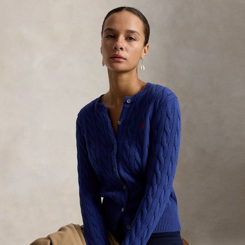 Cardigan torsadé en coton à col rond - Polo Ralph Lauren - Modalova