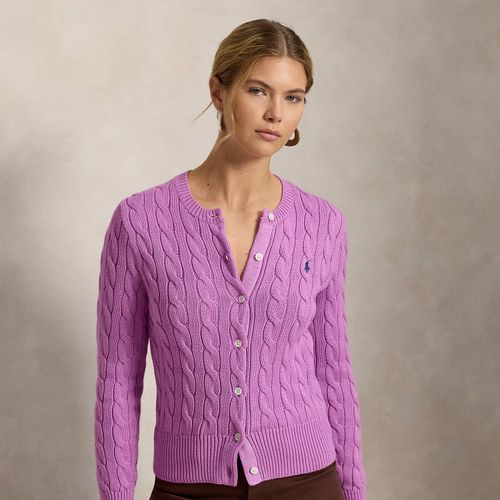 Cardigan torsadé en coton à col rond - Polo Ralph Lauren - Modalova