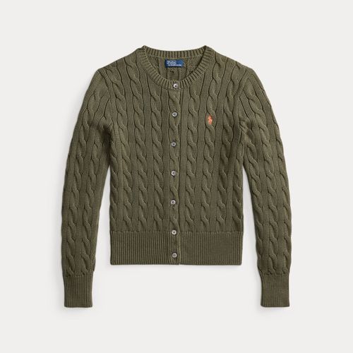 Cardigan torsadé en coton à col rond - Polo Ralph Lauren - Modalova