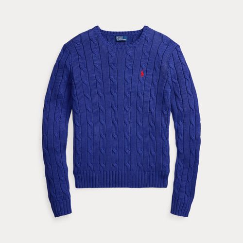 Pull torsadé à col rond en coton - Polo Ralph Lauren - Modalova