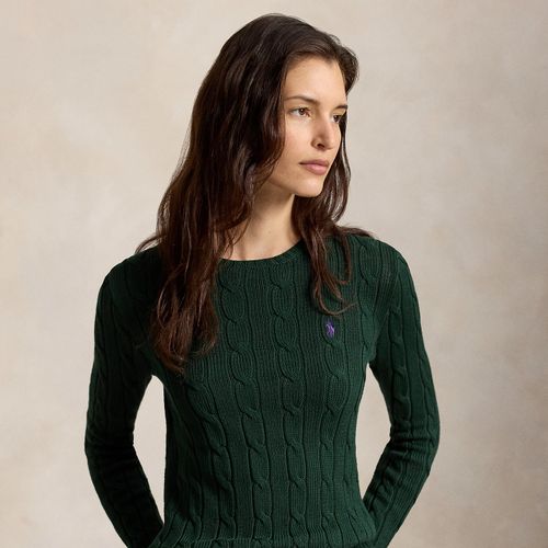Pull torsadé à col rond en coton - Polo Ralph Lauren - Modalova