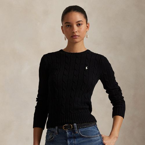 Pull torsadé à col rond en coton - Polo Ralph Lauren - Modalova
