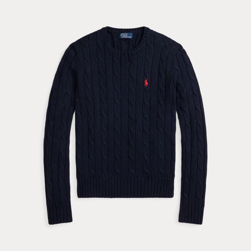 Pull torsadé à col rond en coton - Polo Ralph Lauren - Modalova