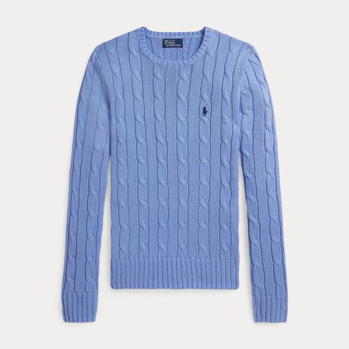 Pull torsadé à col rond en coton - Polo Ralph Lauren - Modalova