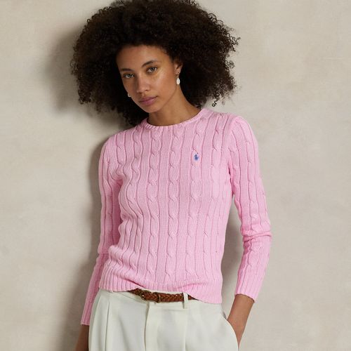 Pull torsadé à col rond en coton - Polo Ralph Lauren - Modalova