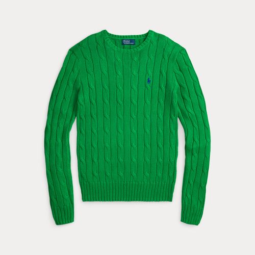 Pull torsadé à col rond en coton - Polo Ralph Lauren - Modalova