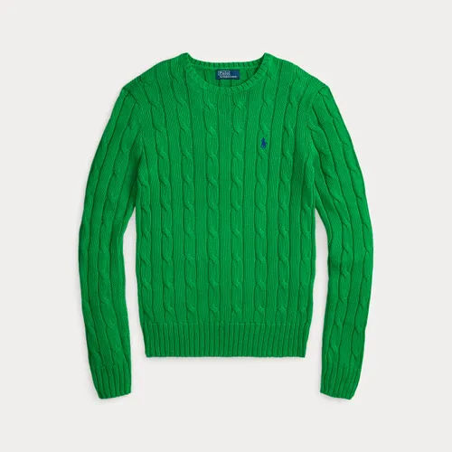Pull torsadé à col rond en coton - Polo Ralph Lauren - Modalova