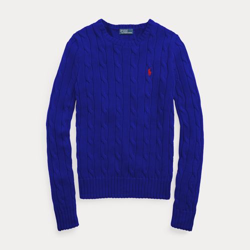 Pull torsadé à col rond en coton - Polo Ralph Lauren - Modalova