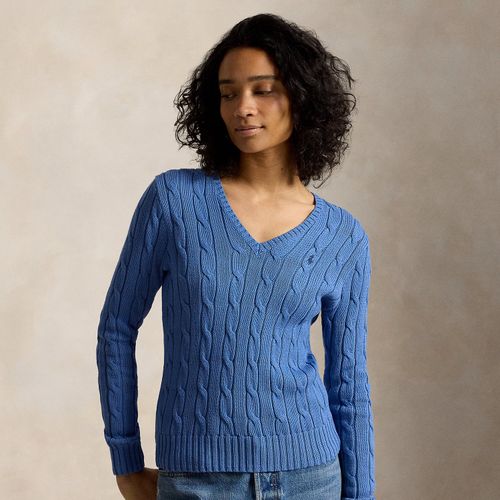 Pull col en V torsadé en coton - Polo Ralph Lauren - Modalova