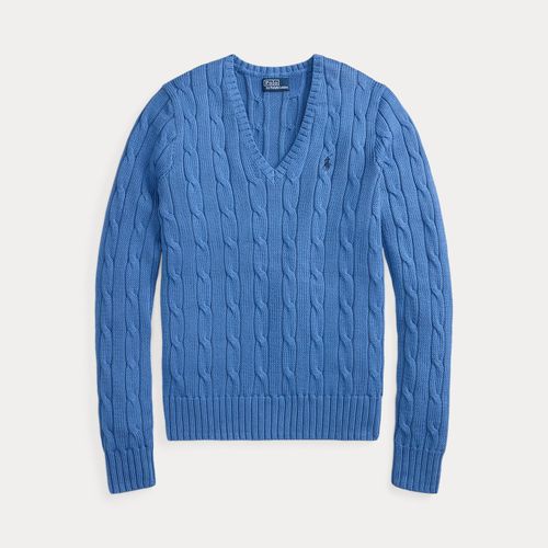 Pull col en V torsadé en coton - Polo Ralph Lauren - Modalova