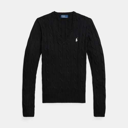Pull col en V torsadé en coton - Polo Ralph Lauren - Modalova