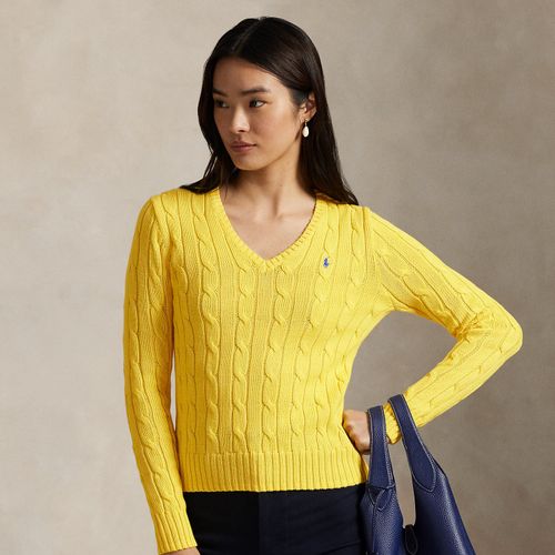 Pull col en V torsadé en coton - Polo Ralph Lauren - Modalova