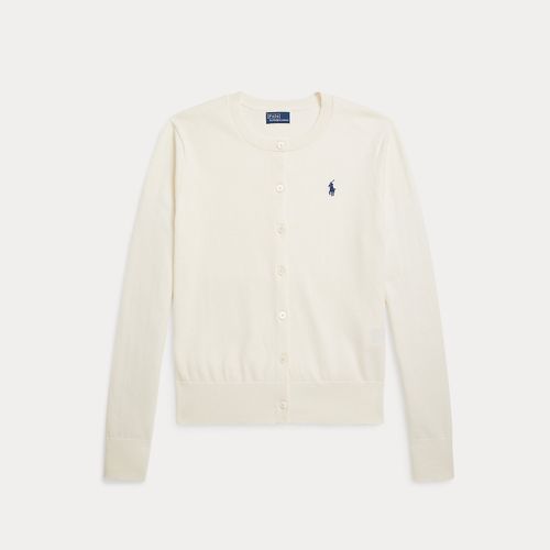 Cardigan col rond coton mélangé stretch - Polo Ralph Lauren - Modalova