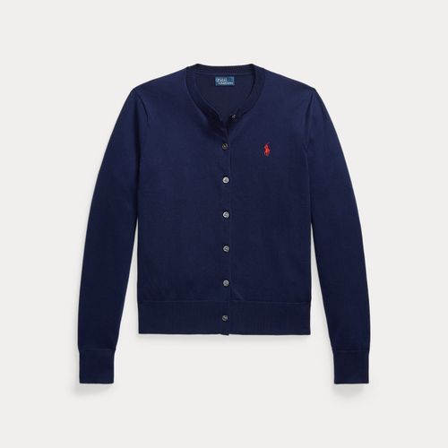 Cardigan col rond coton mélangé stretch - Polo Ralph Lauren - Modalova