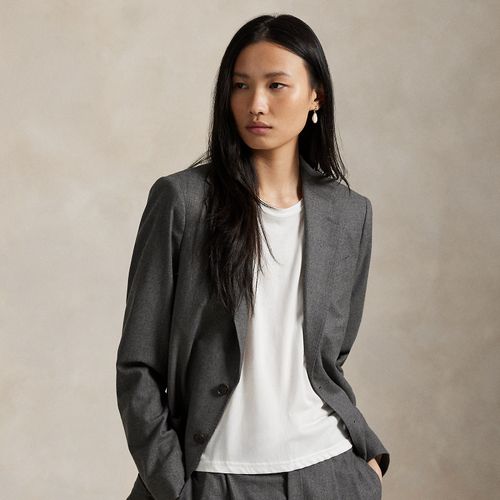 Blazer droit en laine chamoisée - Polo Ralph Lauren - Modalova