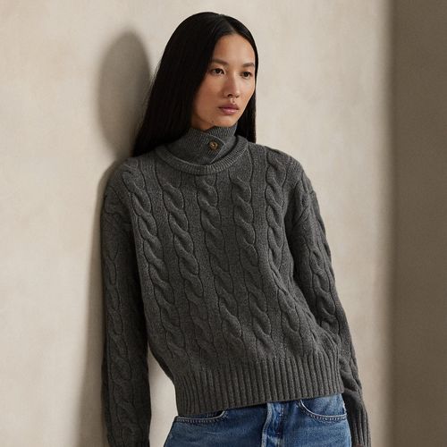 Pull polo torsadé laine-cachemire - Polo Ralph Lauren - Modalova
