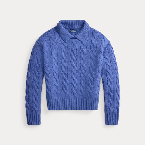 Pull polo torsadé laine-cachemire - Polo Ralph Lauren - Modalova