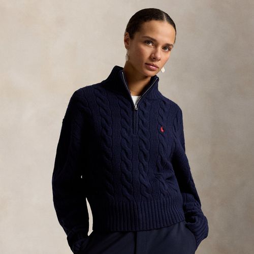 Pull demi-zippé en laine et cachemire - Polo Ralph Lauren - Modalova