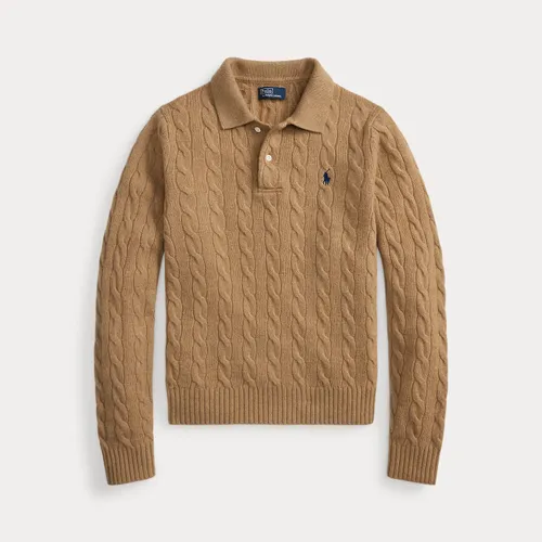Pull polo torsadé laine-cachemire - Polo Ralph Lauren - Modalova