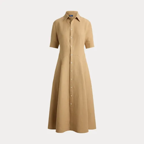 Robe-chemise à pans en lin - Polo Ralph Lauren - Modalova
