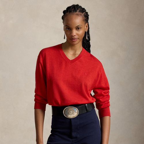 Pull col en V en laine - Polo Ralph Lauren - Modalova