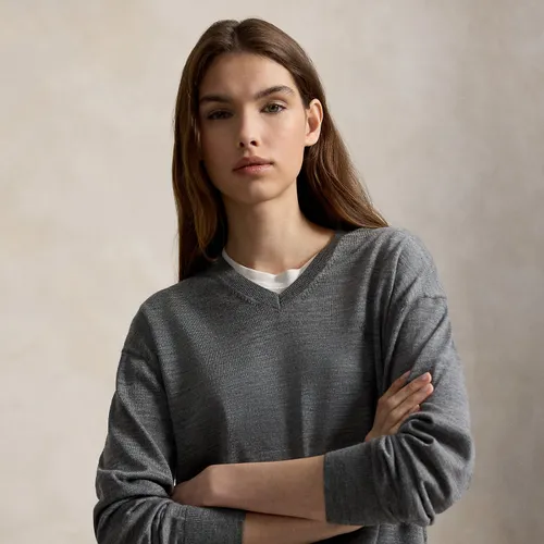 Pull col en V en laine - Polo Ralph Lauren - Modalova