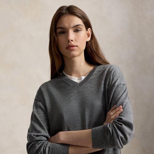 Pull col en V en laine - Polo Ralph Lauren - Modalova