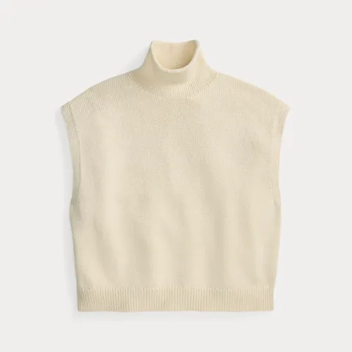 Pull col roulé sans manches en coton - Polo Ralph Lauren - Modalova