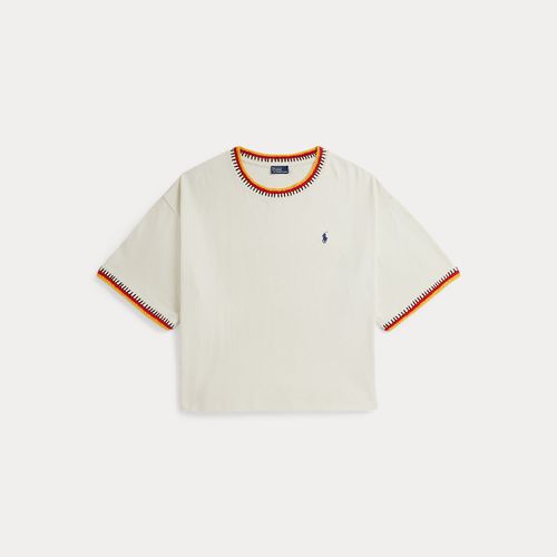 T-shirt en coton à bordure crochet - Polo Ralph Lauren - Modalova