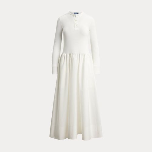 Robe à col tunisien en coton - Polo Ralph Lauren - Modalova