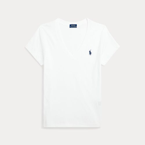 T-shirt col en V en jersey - Polo Ralph Lauren - Modalova