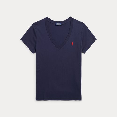 T-shirt col en V en jersey - Polo Ralph Lauren - Modalova