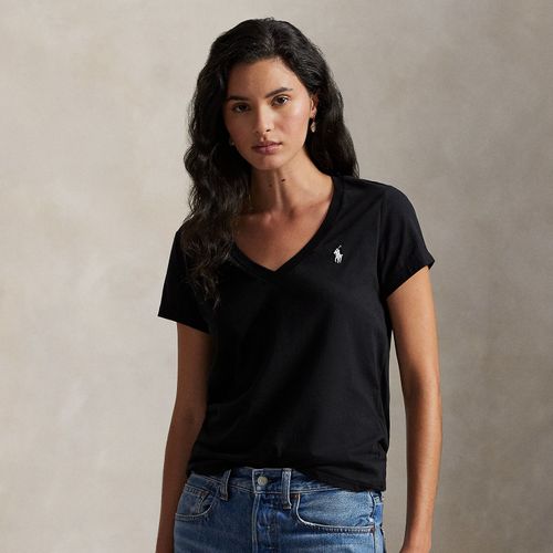 T-shirt col en V en jersey - Polo Ralph Lauren - Modalova
