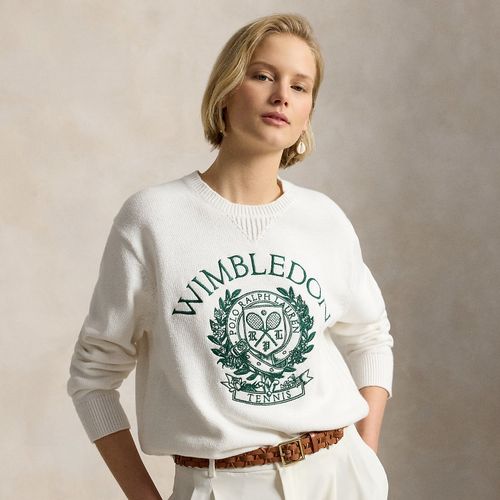 Pull à écusson Wimbledon en coton - Polo Ralph Lauren - Modalova