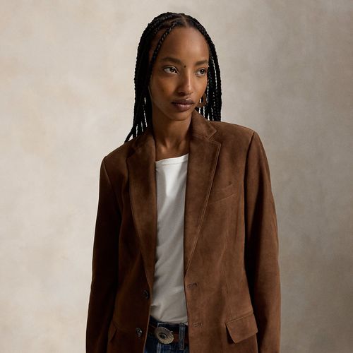 Blazer en daim à la coupe droite - Polo Ralph Lauren - Modalova
