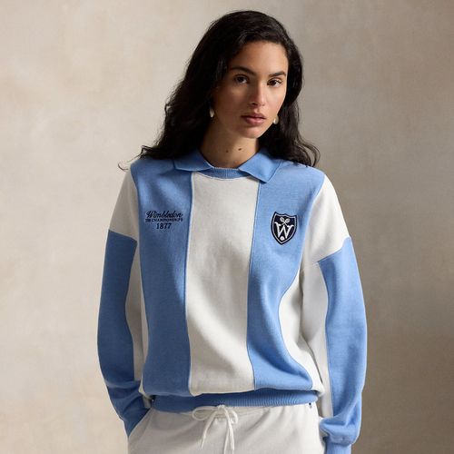 Pull col polo écusson Wimbledon molleton - Polo Ralph Lauren - Modalova