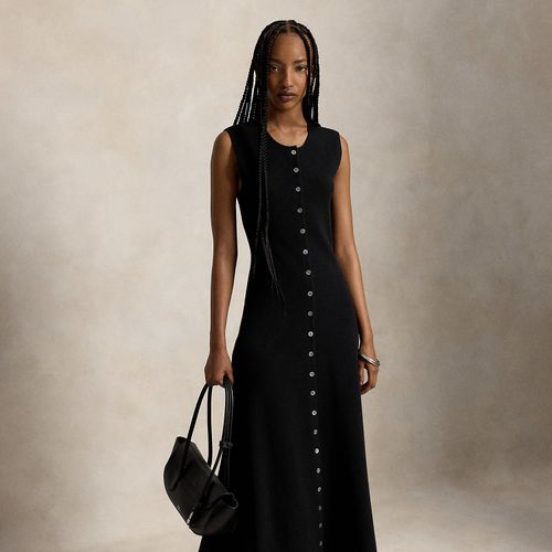 Robe boutonnée sans manches en laine - Polo Ralph Lauren - Modalova