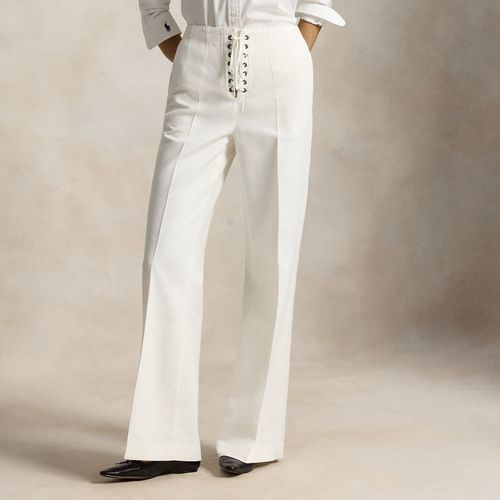 Pantalon Beaton à lacets en coton-laine - Polo Ralph Lauren - Modalova