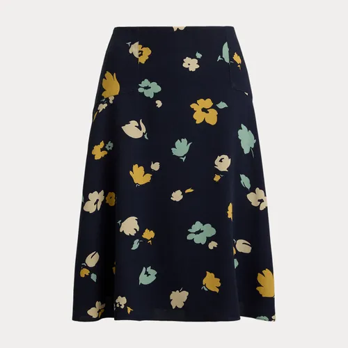 Jupe en crêpe à motif fleuri - Polo Ralph Lauren - Modalova
