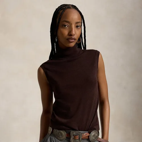Pull col roulé sans manches en laine - Polo Ralph Lauren - Modalova