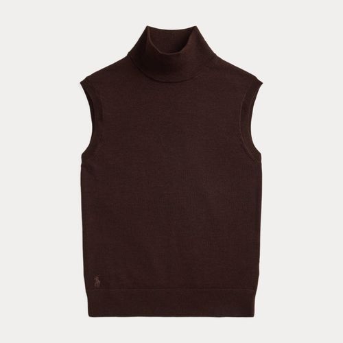 Pull col roulé sans manches en laine - Polo Ralph Lauren - Modalova