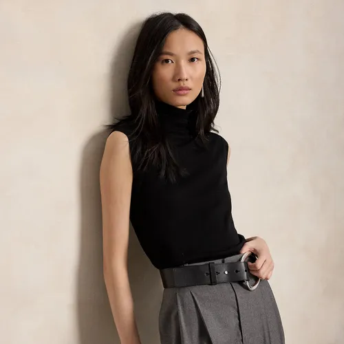 Pull col roulé sans manches en laine - Polo Ralph Lauren - Modalova