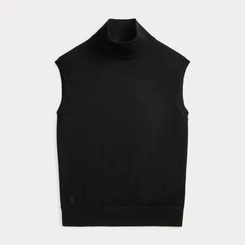 Pull col roulé sans manches en laine - Polo Ralph Lauren - Modalova