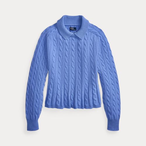 Pull torsadé à basque laine et cachemire - Polo Ralph Lauren - Modalova