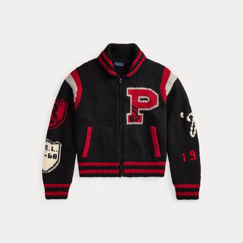 Cardigan universitaire zippé en laine - Polo Ralph Lauren - Modalova