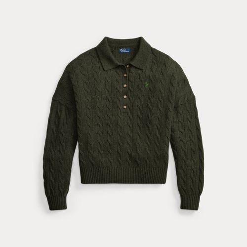 Pull col polo torsadé laine et cachemire - Polo Ralph Lauren - Modalova