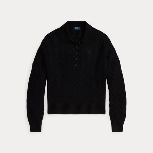 Pull col polo torsadé laine et cachemire - Polo Ralph Lauren - Modalova
