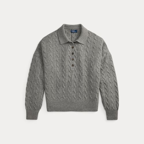 Pull col polo torsadé laine et cachemire - Polo Ralph Lauren - Modalova