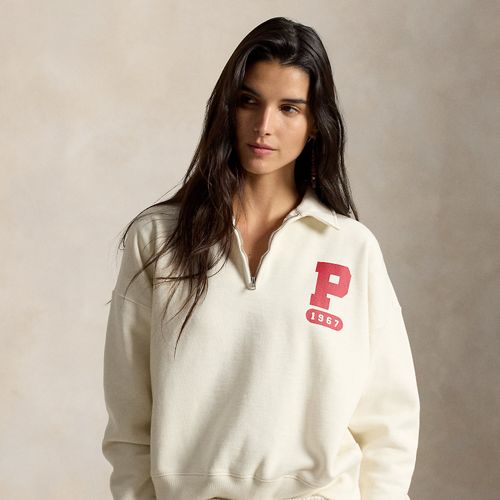 Pull demi-zippé logo P molleton flammé - Polo Ralph Lauren - Modalova