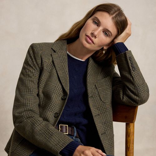 Blazer coupe droite prince-de-galles - Polo Ralph Lauren - Modalova
